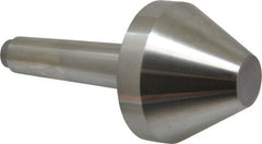 Riten - 2-3/4" Head Diam, Hardened Tool Steel Bull Nose Point Solid Dead Center - 3MT Morse Taper, 2-3/4" Point Diam, 1.508" Point Length - Exact Tooling