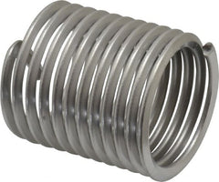 Heli-Coil - 1-1/2 - 6 UNC, 2-1/4" OAL, Free Running Helical Insert - 11-1/2 Free Coils, Tanged, 304 Stainless Steel, Bright Finish, 1-1/2D Insert Length - Exact Tooling