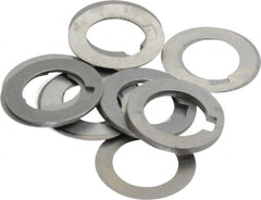 Precision Brand - 5/8 Inch Inside Diameter, 1 Inch Outside Diameter, 3/16 Inch Keyway Width, Steel Machine Tool Arbor Spacer Set - 0.001 to 0.125 Inch Thick, Use with Gang Cutters, Grinding Tools, Milling Cutters, Saws, Slitting Blades, 19 Pieces - Exact Tooling