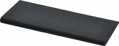 Norton - 4-1/2" Long x 1-3/4" Diam x 1/4" Thick, Silicon Carbide Sharpening Stone - Round Edge Slip, Medium Grade - Exact Tooling