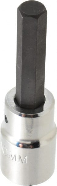 Proto - 1/2" Drive, 10mm Hex Bit Socket - 3-1/4" OAL - Exact Tooling