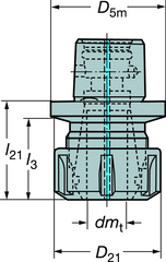 C43911425038 CAPTO ADAPTER - Exact Tooling