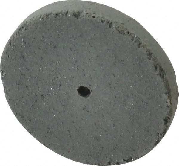 Cratex - 1" Diam x 1/16" Hole x 1/8" Thick, Surface Grinding Wheel - Silicon Carbide, Coarse Grade, 25,000 Max RPM, Rubber Bond, No Recess - Exact Tooling
