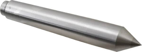 Riten - 7/8" Head Diam, Carbide-Tipped Steel Standard Point Solid Dead Center - Jarno 7 Taper, 7/8" Point Diam, 1-3/16" Point Length, 5-1/4" OAL - Exact Tooling