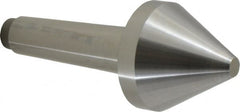 Riten - 2-3/4" Head Diam, Hardened Tool Steel Bull Nose Point Solid Dead Center - 4MT Morse Taper, 2-3/4" Point Diam, 1.939" Point Length - Exact Tooling