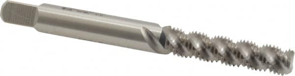 Heli-Coil - M5x0.80 Metric Coarse, 3 Flute, Bottoming Chamfer, Bright Finish, High Speed Steel Spiral Flute STI Tap - Right Hand Flute, 2-1/2" OAL, 6.48mm Shank Diam, 1" Thread Length, 5H Class of Fit - Exact Tooling