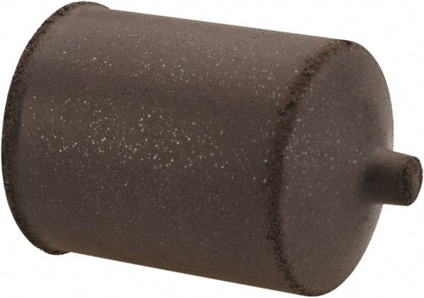 Cratex - 7/8" Max Diam x 1-1/4" Long, Cone, Rubberized Point - Medium Grade, Silicon Carbide, 1/4" Arbor Hole, Unmounted - Exact Tooling