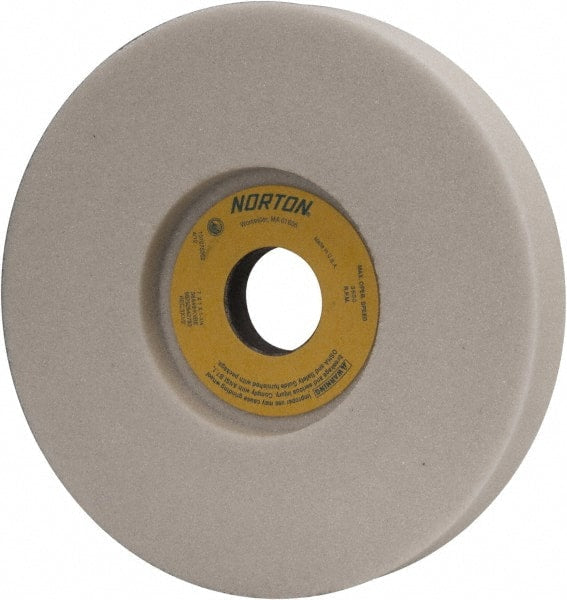 Norton - 7" Diam x 1-1/4" Hole x 1" Thick, K Hardness, 46 Grit Surface Grinding Wheel - Aluminum Oxide, Type 5, Coarse Grade, 3,600 Max RPM, Vitrified Bond, One-Side Recess - Exact Tooling