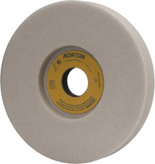 Norton - 7" Diam x 1-1/4" Hole x 1" Thick, K Hardness, 46 Grit Surface Grinding Wheel - Aluminum Oxide, Type 5, Coarse Grade, 3,600 Max RPM, Vitrified Bond, One-Side Recess - Exact Tooling