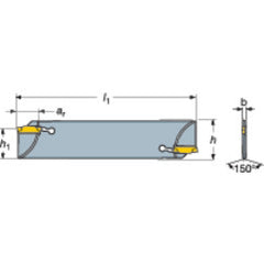 N123D15-21A2 CoroCut® 1-2 Blade for Parting - Exact Tooling