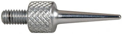 Mitutoyo - M2.5x0.45, 5mm Ball Diam, Carbide Needle Contact Point - 15mm Contact Point Length, Use with AGD 1,2,3,4 - Exact Tooling