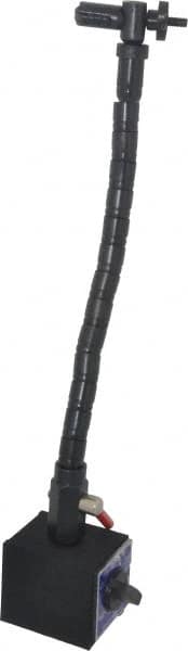 Fowler - 85 Lb; 180 Lb Magnetic Force, Fine Adjustment Indicator Positioner & Holder with Base - Flexible Arm, 2-1/2" Base Height - Exact Tooling