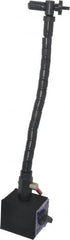 Fowler - 85 Lb; 180 Lb Magnetic Force, Fine Adjustment Indicator Positioner & Holder with Base - Flexible Arm, 2-1/2" Base Height - Exact Tooling