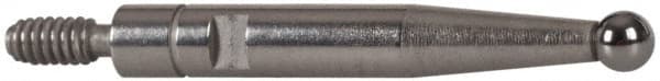 INTERAPID - 0.08" Ball Diam, Carbide, Ball Test Indicator Contact Point - 0.65" Contact Point Length, Use with Brown & Sharpe Interapid 312 Dial Test Indicators (Except 74.111965 & 74.111958) - Exact Tooling