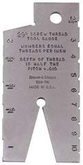 TESA Brown & Sharpe - Steel Acme Thread Screw Checker - 29° Thread Angle - Exact Tooling