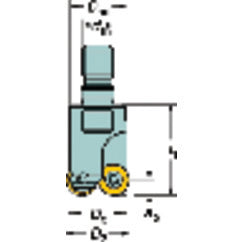 R300-16T08-08L CoroMill 300 Threaded Coupling - Exact Tooling