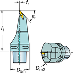 C6-SVMBL-00130-16 Capto® and SL Turning Holder - Exact Tooling