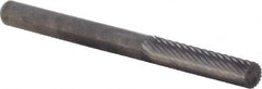 M.A. Ford - 1/8" Cut Diam, 1/8" Shank Diam, Cylinder Head Double Cut Burr - Carbide, Flat End, 9/16" LOC, 1-1/2" OAL - Exact Tooling