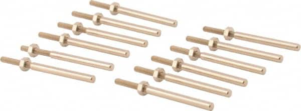Grobet - 1/8" Shank Abrasive Point Mandrel - 25,000 Max RPM, 1/16" Hole Compatibility, for Rubberized Points - Exact Tooling