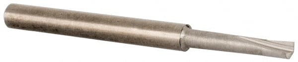 Made in USA - 0.09" Min Bore Diam, 1/2" Max Bore Depth, 1/8 Shank Diam, Boring Bar - Right Hand Cut, Micrograin Solid Carbide, Bright Finish - Exact Tooling
