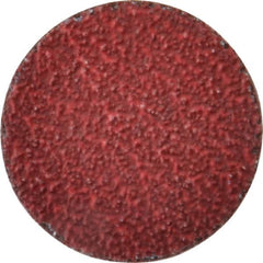 Norton - 2" Disc Diam, 36 Grit, Ceramic Alumina Quick Change Disc - Type R Attaching System, Coated, Red, Very Coarse Grade, 25,000 RPM, R983 Series - Exact Tooling