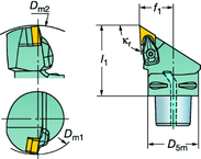 C5-CDJNL-35060-15-4 Capto® and SL Turning Holder - Exact Tooling