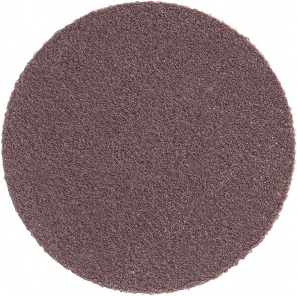 Standard Abrasives - 1" Disc Diam, 180 Grit, Aluminum Oxide Quick Change Disc - Type S Attaching System, Coated, Brown, Very Fine Grade, 20,000 RPM - Exact Tooling