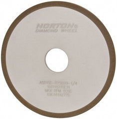 Norton - 6" Diam x 1-1/4" Hole x 1/4" Thick, 180 Grit Surface Grinding Wheel - Diamond, Type 1A1, Very Fine Grade, Resinoid Bond - Exact Tooling