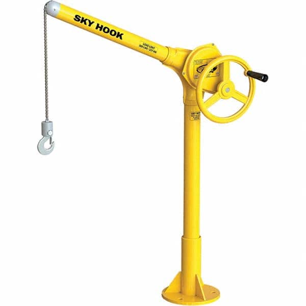 Sky Hook - 500 Lb Steel Lifting Hook Crane - Exact Tooling