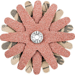 PFERD - Sanding Stars; Abrasive Type: Coated ; Abrasive Material: Aluminum Oxide ; Star Diameter (Inch): 2-3/4 ; Grit: 60 ; Grade: Coarse ; Connector Type: Arbor - Exact Tooling