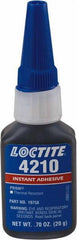 Loctite - 20 Gal Bottle Black Instant Adhesive - 24 hr Full Cure Time - Exact Tooling