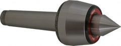 Rohm - MT4 Taper Shank, 2.755" Head Diam 800 Lb Capacity Live Center - 3,800 Max RPM, 2-3/32" Head Length, 1.2598" Point Diam, 1.614" Point Len, 1,760 Lb Max Workpc, 4.035" OAL, Standard Point - Exact Tooling