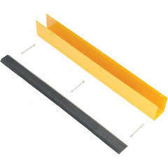Vestil - 4-7/8" Long, Rubber Rack Guard - Yellow/Black - Exact Tooling