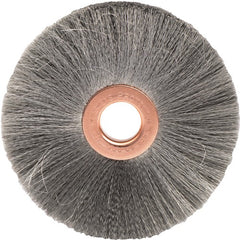 3″ Small Diameter Crimped Wire Wheel, .003″ Steel Fill, 1/2″ Arbor Hole - Exact Tooling