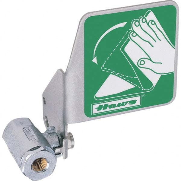 Haws - Plumbed Wash Station Accessories Type: Ball Valve w/Flag Material: Chrome-Plated Brass - Exact Tooling