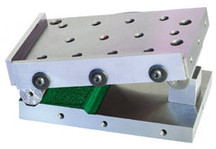 Harig - 4" Long x 6" Wide x 4" High, Precision Steel Sine Plate - Includes 2 Rails - Exact Tooling