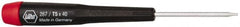 Wiha - T5 Torx Driver - 1-9/16" Blade Length, 4-3/4" OAL, Tapered Handle - Exact Tooling