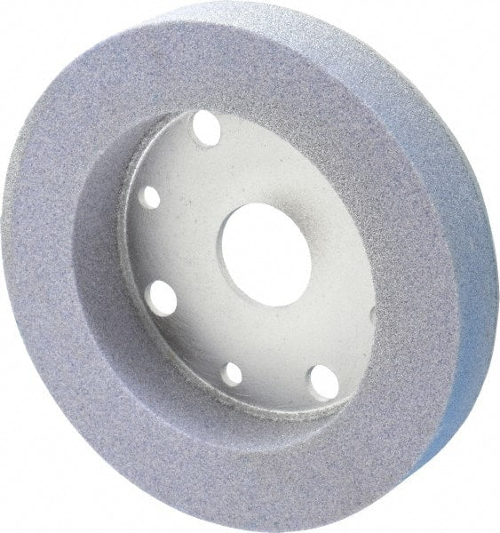 Norton - 6" Diam, 1-1/4" Hole Size, 1" Overall Thickness, 60 Grit, Type 2 Tool & Cutter Grinding Wheel - Medium Grade, Aluminum Oxide, J Hardness, Vitrified Bond, 3,600 RPM - Exact Tooling