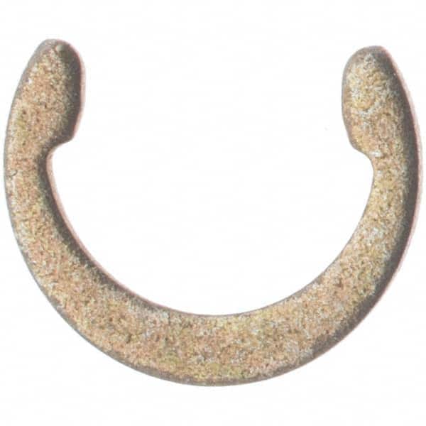 Rotor Clip - 1/8" Shaft Diam, 0.106" Groove Diam, Spring Steel External C Style Retaining Ring - Exact Tooling