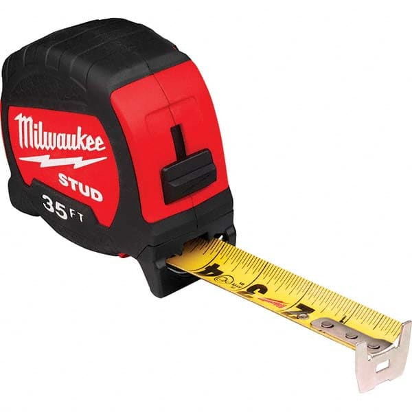 Milwaukee Tool - 35' x 1-5/16" Yellow/Black Blade Tape Measure - Exact Tooling