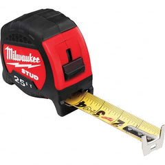 Milwaukee Tool - 25' x 1-5/16" Yellow/Black Blade Tape Measure - Exact Tooling