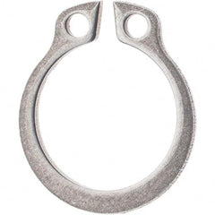 Rotor Clip - 55mm Shaft Diam, 52mm Groove Diam, Stainless Steel Metric External SH Style Retaining Ring - Exact Tooling