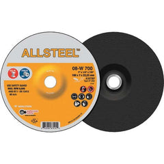 WALTER Surface Technologies - Depressed-Center Wheels Wheel Diameter (Inch): 7 Wheel Thickness (Inch): 1/4 - Exact Tooling