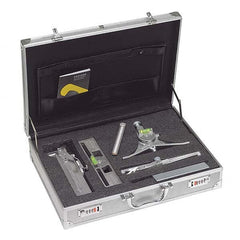 Jackson Safety - Layout & Setup Kits Type: Accessory Kit Contents: #1 Curvo-Mark Marker; #7 Centering Head; #8 Pro-Mag Level; Standard Radius Marker; Square Soap Stone & Holder; Loackable Metal Carrying Case - Exact Tooling