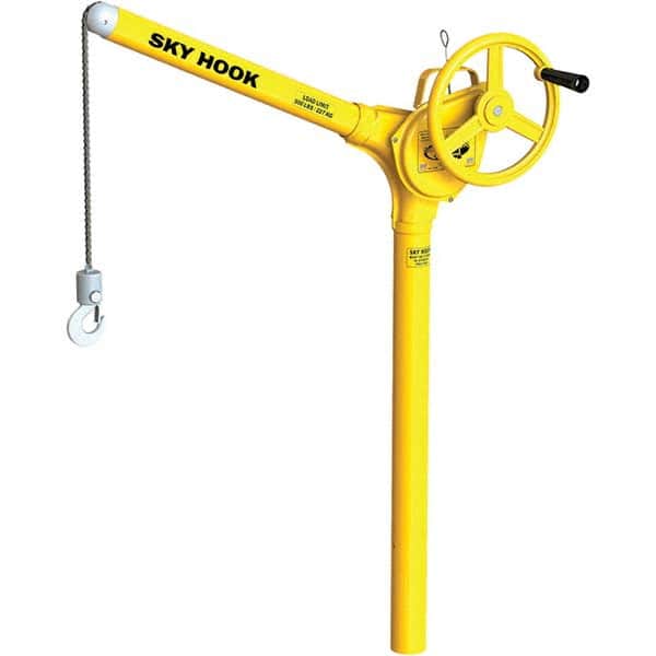 Sky Hook - 500 Lb Steel Lifting Hook Crane - Exact Tooling
