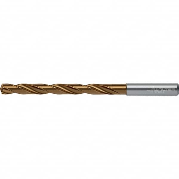 Walter-Titex - 16.5mm 140° Spiral Flute Solid Carbide Taper Length Drill Bit - Exact Tooling