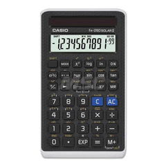 Casio - Calculators; Type: Scientific ; Type of Power: Solar ; Display Type: 12-Digit LCD ; Color: Black ; Display Size: 10 x 1 ; Width (Inch): 2-3/4 - Exact Tooling