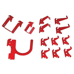 Wall Control - Pegboard Hook Sets For Use With: Any Wall Control Broad & Industrial Pegboard Contents: (13) Assorted Slotted Pegboard Hooks & Brackets - Exact Tooling