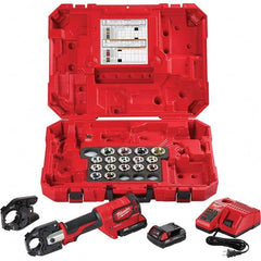 Milwaukee Tool - Electric Crimpers Crimping Force (Lb.): 12000 Crimping Capacity (Wire): 750 mcm Cu & Al - Exact Tooling