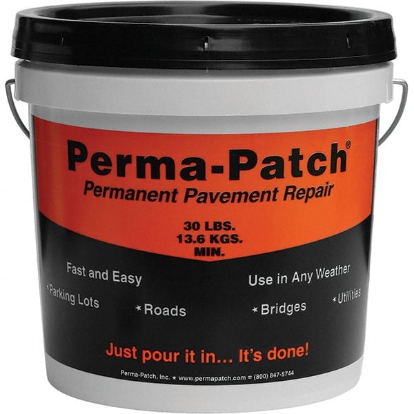 Perma-Patch - Drywall & Hard Surface Compounds Type: Permanent Asphalt Patch Material Color: Black - Exact Tooling